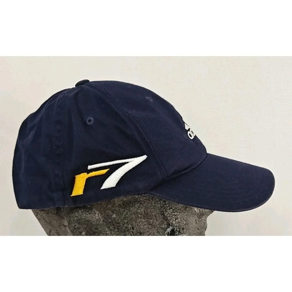 Adidas x‎ TaylorMade Mens Flex Fit Tour R7 Fitted Golf Hat Cap S/M Blue Golfing